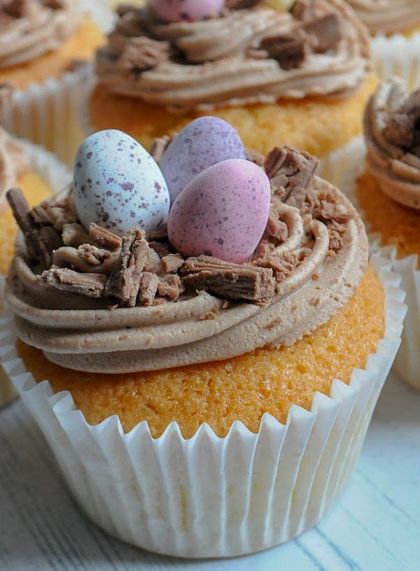 Easter Nest Cupcakes