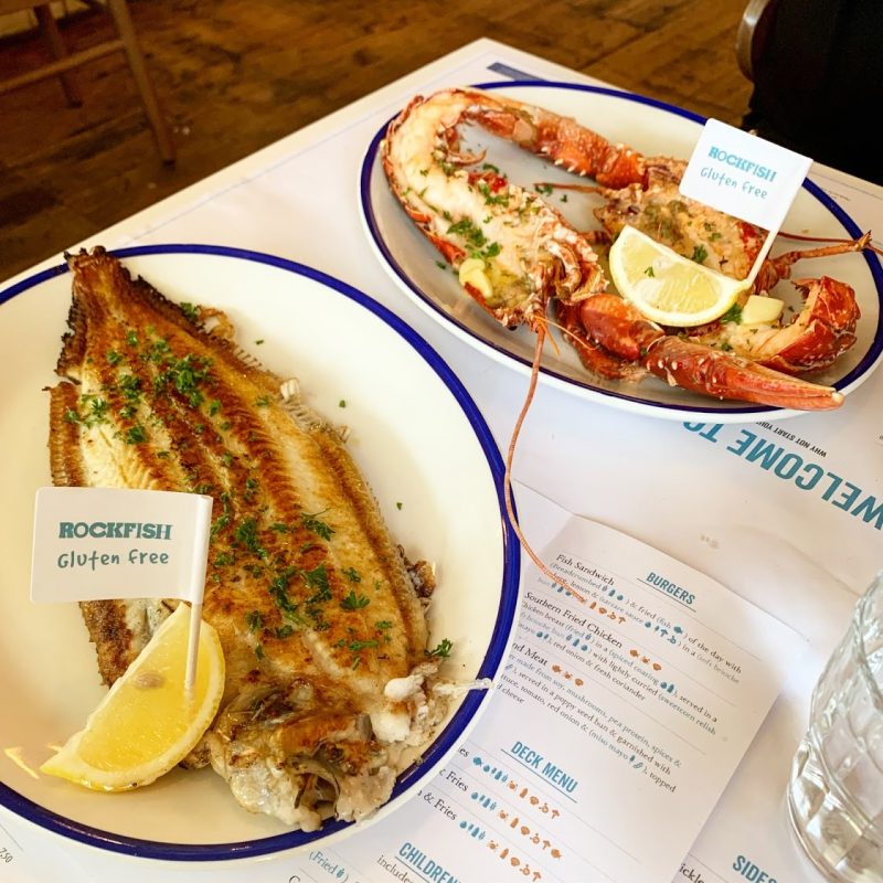 Dinner at Rockfish, Weymouth Low Fodmap Inspiration