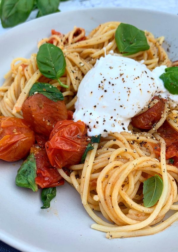 Italian Caprese Spaghetti