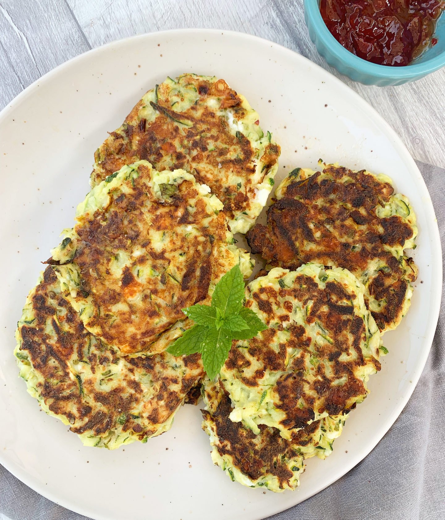 Courgette & Feta Fritters - Low Fodmap Inspiration