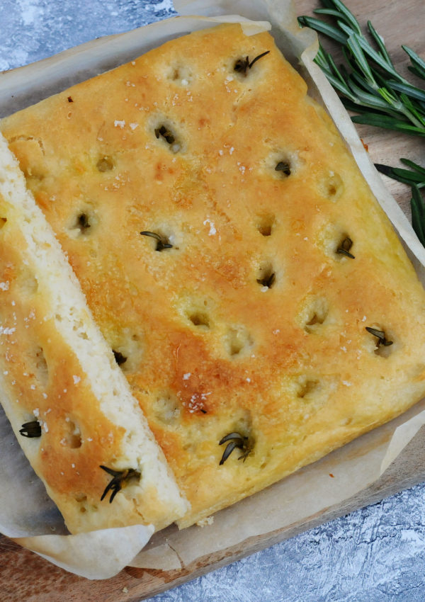 Gluten Free Garlic & Rosemary Focaccia