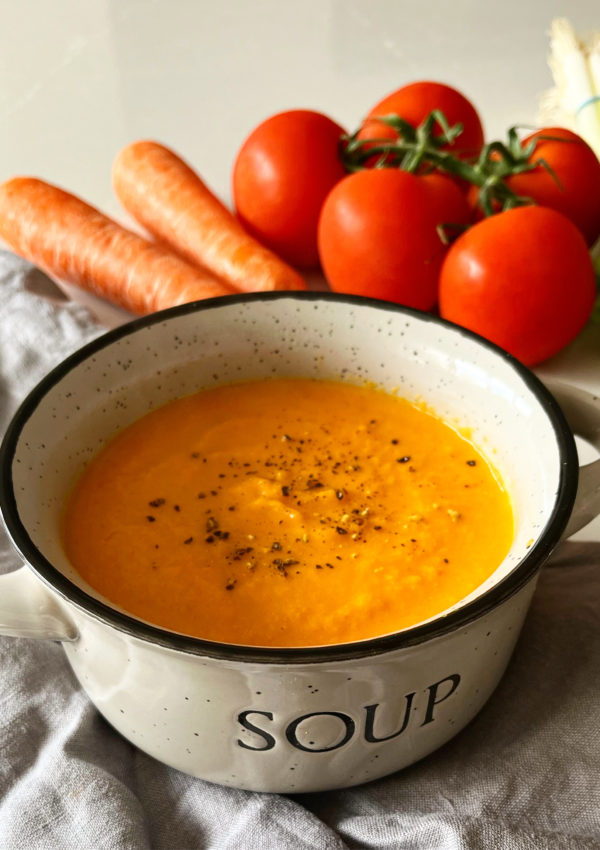 Carrot, Tomato & Coconut Soup